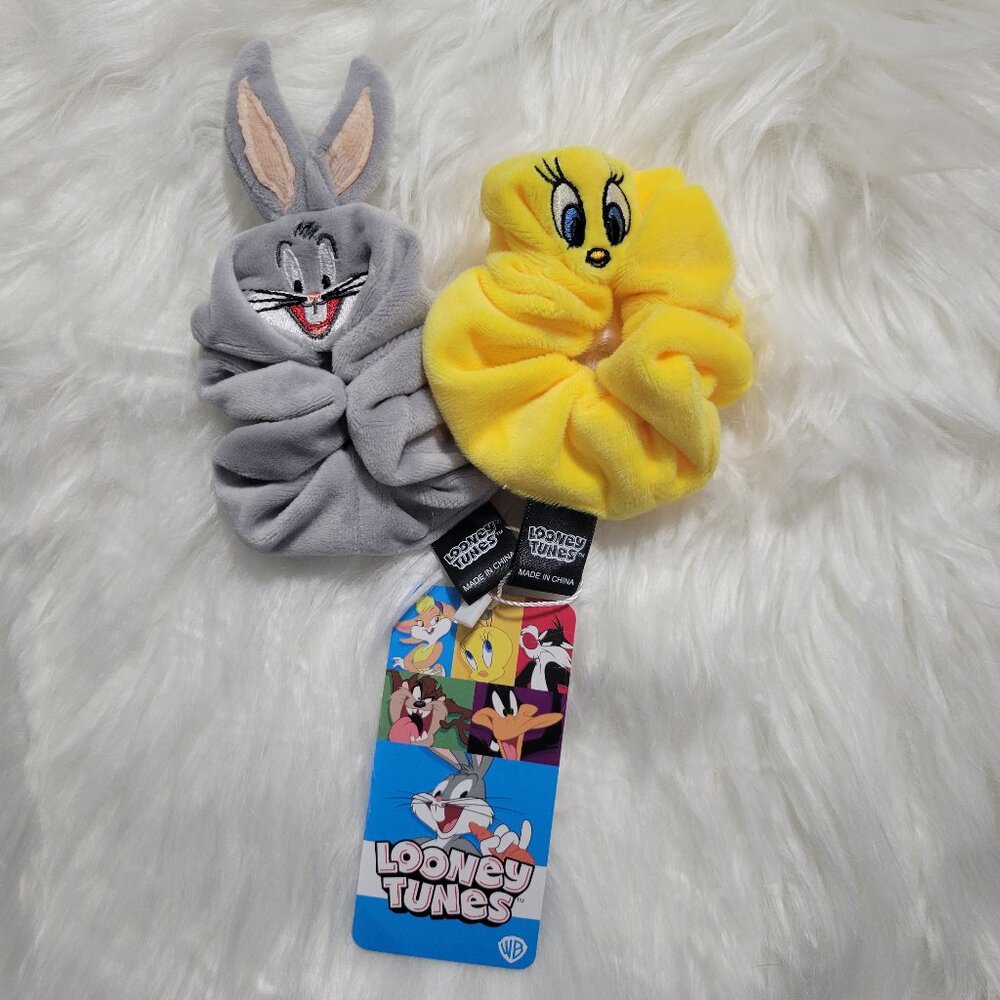 Looney Toons Bugs Bunny & Tweety Bird Scrunchies